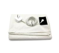 earthinglife 10% sliver fiber grounding sheet earthing uk grounding cord condcutive earthing sheet for better sleep (White 180x230cm for Single Small Double)