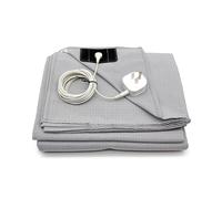earthinglife 10% sliver fiber grounding sheet earthing uk grounding cord condcutive earthing sheet for better sleep (Grey 230x245cm for Double King)