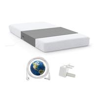 Earthinglife Grounding Bed Sheets with 5% silver fiber,Grounding Mat for Bed With Uk Plug,supplied complete with 5m Cable,90x265cm Earthing Half Sheet Fits All Bed for Better Sleep Reduce Pain