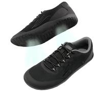 earthinglife Unisex Barefoot Shoes for Men and Women with Wide Toe Box Low-Top Shoes Breathable Grounded Therapy Upper Non-Slip Flexible Conductive Outsole Walking Shoes Black
