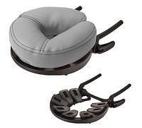 Earthlite Massage Table Face Cradle CARESS - Self-Adjusting, Innovative Headrest with Luxurious Strata Face Pillow, Sterling