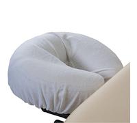 EARTHLITE Professional Flannel Face Pillow Covers - Machine Washable, 100% Cotton / Fits Massage Table & Massage Chair Cushions,White(2pack)