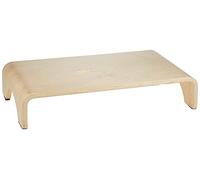 EARTHLITE Wooden Step Stool - 18cm High, Large Surface, Strong & Stable Bed Step, Foot Stool, Massage Step-Up