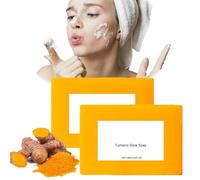 Earthly Derm Turmeric Soap,Earthly Derm Turmeric Glow Soap, Earthlyderm Turmeric Glow Soap,Moisturizing & Soothing Gentle Cleanser Soap, Cleanse Skin,Gentle Cleanser Soap for All Skin Types (2, PC)