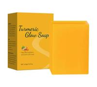 Earthly Derm Turmeric Soap, Earthly Derm Turmeric Glow Soap, Lemon Turmerics Soaps Tablets, Cleanse Skin, Moisturizing & Soothing Gentle Cleanser Soaps for All Skin Types (1pc)