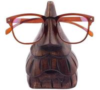 EARTHLY HOME Wooden Spectacle Eye Glasses Holder, Classic Beard Eyewear Retainer Sunglasses Holder Display Stand, Wooden Specs Holder, Optical Glass Accessories, Home Décor Office Desktop Accessory (7