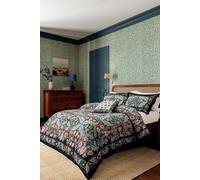 'Earthly Paradise' Cotton Percale Duvet Cover Set V & A Multi Super King