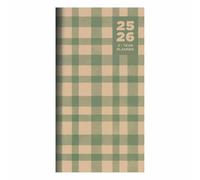 Earthly Toile Slim Monthly Diary 2025-2026