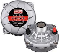 EARTHQUAKE Sound PR-HDX2 Compression Horn Tweeter Driver - Phenolic Diaphragm, 8 Ohm, 2" Voice Coil, 150 WRMS / 250W MAX, 110dB (Pair), Silver