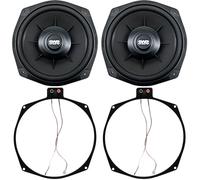 EARTHQUAKE Sound X84SWS 8-inch Shallow Woofer System Under-the-Seat Subwoofers with Gaskets, 4-Ohm (Pair)