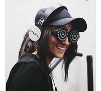 Earthradius Rezz LED USB Rechargeable Illuminating Glasses Spiral LED Full Spectrum Rave Eye Costume Night