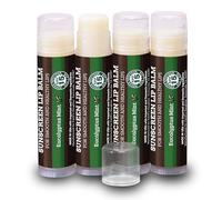 Earth's Daughter SPF Lip Balm Pack of 4 - Lip Sunscreen, SPF 15, Organic Ingredients, Eucalyptus Mint Flavor, Beeswax, Coconut Oil, Vitamin E - Hypoallergenic, Paraben Free, Gluten Free
