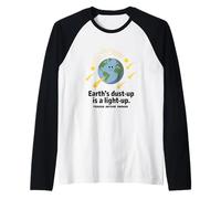 Earth's Dust-up Light-up Perseid Meteor Shower Space Puns Raglan Baseball Tee