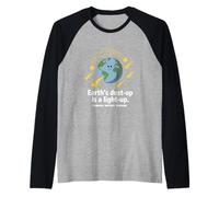 Earth's Dust-up Light-up Perseid Meteor Shower Space Puns Raglan Baseball Tee