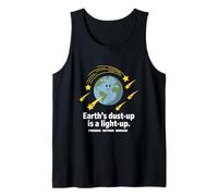 Earth's Dust-up Light-up Perseid Meteor Shower Space Puns Tank Top