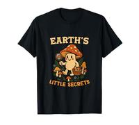Earth's Little Secrets Cottagecore Mushroom Collector T-Shirt