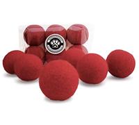 Earthtone Solutions Wool Cat Toys - Felt Cat Toy Balls for Small Pet Fetch and Play - Eco Friendly Quiet Wool Ball Cat Toy for Cats and Kittens - Choose Your Colors (Red)