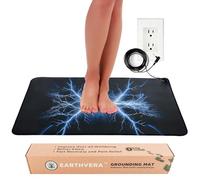 EARTHVERA Grounding Mat for Bed - Boost Blood Circulation, Reduce Inflammation & Support Overall Health - Earthing Mat for Desk, Couch, or Feet