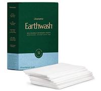 Earthwash Ocean Breeze Laundry Detergent Sheets - 32 Sheets (Up To 64 Loads) Hypoallergenic, Eco-Friendly Detergent Strips, Ideal for Travel, Home, Top Load, Front Load, HE Washers