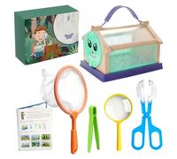 Earthworm Catch Kit, Outdoor Exploration Toys - Earthworm Catch Tools with Mesh, Tweezers and Lenses, for Summer, Nature, Garden and Children's Park