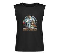 Earthworm Jim Worm of Grooviness Mens Black Sleeveless T-Shirt Graphic Tee Printed Unisex Vest Tank Tops Shirt XXL