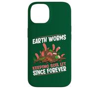 Earthworms Keeping Soil Lit Since Forever Funny Worm Farming Case for iPhone 14