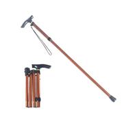 Earthy Khaki Folding Trekking Pole - Adjustable, Durable, Non-Slip, Nature-Matched for Outdoor Explorers