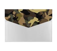 Earthy Sage Black Camo Portable File Organizer with Multiple Pockets, Accordion Expanding Folder for Desk Supplies