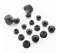 Eartips Compatible with Jabra Elite 3 & Elite 4 & Elite 4 Active & Elite 5 & Elite 7 Pro & Elite 7 Active & Elite 75t & Elite Active 75t Earbuds Earpad by TENNMAK * 6 Pairs (Black & Dark Grey)