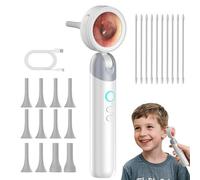 EartoYou Digital Otoscope Camera with HD Display - Foldable 90° Screen, 3.6mm Lens with LED Lights, Video & Photo Recording, USB PC View, Ear & Skin Inspection Tool for Family, Kids, Adults, Pets
