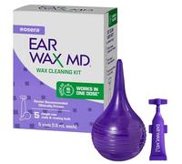 eosera Ear Wax MD Cleaning Kit - Fast-Acting Ear Wax Removal Drops & Rinse Bulb - Doctor Recommended, Clinically Proven Earwax Dissolver for Adults & Kids - Works in 15 Minutes