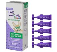Earwax MD eosera® Ear Wax MD® for Kids - Ear Wax Cleaning Drops, 5pk Vials Fast-Acting Breaks Down & Dissolves Ear Wax in as Little as 1 Treatment Clinically Proven Gentl