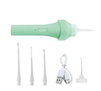 Earwax Removal Kit,Electric Ear Cleaning Tool with LED Light | Health Care Supplies for Clogged Hearing Piercing Pressure Impacted Home Travel Family Use