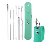 Earwax Removal Kit | Professional Ear Wax Remover Tool with PU Storage Bag,Ear Cleansing Tool Set, Curette Wax Remover for Adult Kid Families Friends