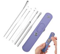 Earwax Removal Kit - Professional Ear Wax Remover Tool with PU Storage Bag - Ear Wax Cleaner, Gift for Family, Friends, Adults, And Kid
