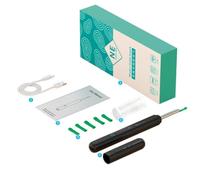 Earwax Removal Tool Kit Earwax Remover Black WiFi Digital Ear Cleaning Endoscope Camera with LED Light USB Otoscope Rechargeable Cleaning Tools Smartphone Compatible App Download