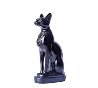 EASCHEER Egyptian Cat Goddess Bastet Statue Egyptian Décor 1PCS(4.2 inches Black)