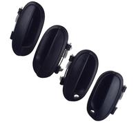 EASDTG Outer Door Handle Compatible with Daewoo for Matiz 2006 2007 2008 2009 4 Pcs Black Car Exterior Door Handle Front Rear Left Right Car Accessories
