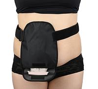 EaseCare Waterproof Ostomy Bag Cover | Quick Dry Ostomy Support Belt Shower Guard Daily | Hook Loop Closure Discharging Dirt, Black, Universal