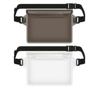 Easecos 2 Pcs Waterproof Waist Pouch Beach Dry Bag Waterproof Funny Pack Phone Pouch Dry Bag with Adjustable Waist Strap for Holding Phone Passport Purse for Swimming Sailing Running