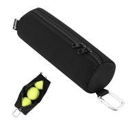 Easecos Padel Ball Holder Portable Paddleball Storage Bag with Metal Hook, Paddle Tennis Ball Carry Bag Holds 3 Pcs Regular Paddleball, Tennis Training Accessories Pouch