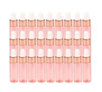 Easeen 50 Pcs Mini Dropper Bottles 5ml Pink Mini Bottles with 2 Plastic Drops for Travel Essential Oils DIY Cosmetic Liquid Sample Perfume (Rose Pink)