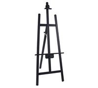 Easel Easel Wooden Bracket Sketch Board Easel Set Rear Support Triangle Black Oil Easel Advertising Display Art Frame Artists Craft Box