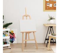 Easel Solid Pinewood Natural 53.5x95x127cm Adjustable Art Stand for Canvas 107cm