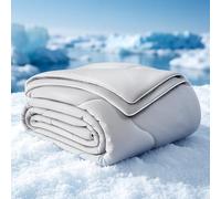 EASELAND Cooling Comforter King, Grey, 108"x90", Cooling Fabric, Perfect for Night Sweats & Hot Sleepers
