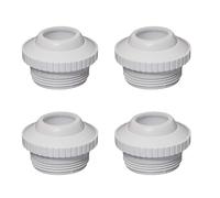 EaseSunny 1/4pcs Pool Jet Nozzles, 3/4" Adjustable PVC Replacement Parts for Swimming Pool & Spa Return Inlet Fittings with Swivel Eyeball