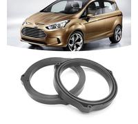 EaseSunny 2 Pcs 6.5 Inch Car Speaker Spacer Rings Mounting Bracket Adapter for Ford Transit Custom 2012, Black Plastic Tweeter Installation Pad