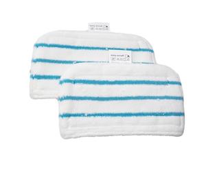 EaseSunny 2pcs Microfibre Mop Pads, Steam Detergent Pads, Reusable Cleaning Cloths for Beldray BEL01097, Washable Rectangular Heads, Hard Floor Care