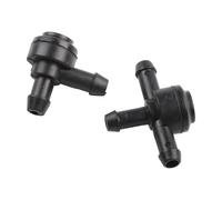 EaseSunny 2Pcs Windscreen Washer Valve Compatible with Volvo C30 C70 S40 S60 S80 V50 V70 XC60 XC90, 2 Way & 3 Way Spray Pipe Joint, Black Plastic