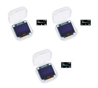 EaseSunny 3PCS 0.96 Inch OLED Display, 128x64 I2C Screen Module, High Contrast for Arduino, Raspberry Pi, ESP32, STM32 Projects